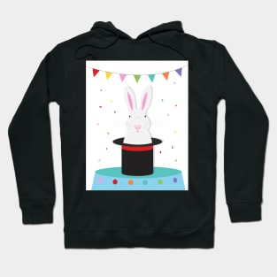 magic rabbit in tophat Hoodie